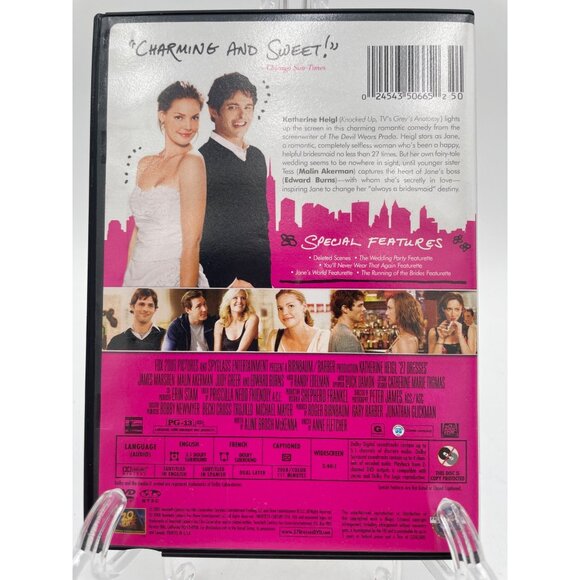 27 Dresses DVD Widescreen Edition Katherine Heigl Romantic Comedy Pre-Owned - Picture 2 of 2